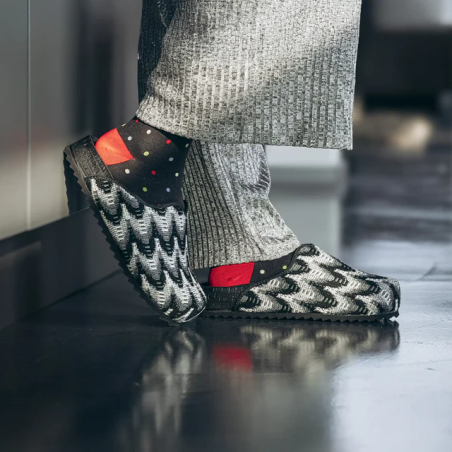 Gelatto Ciabatta Calda Woodstock Soft Miss Black/White Misura 35-36
