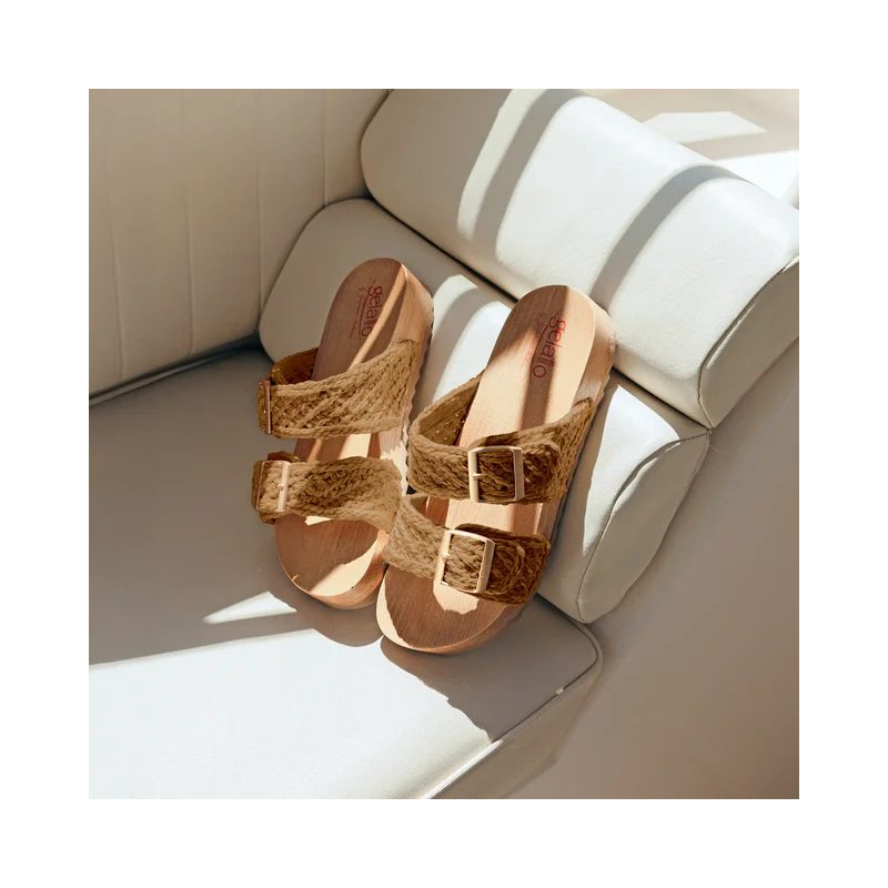 Gelatto Ciabatte Donna Estive Woodstock Futura Colore Caffè  Misura 39-40