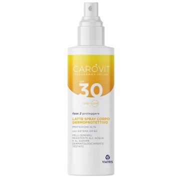 Carovit Latte Solare Spray Corpo Dermoprotettivo SPF 30 200 ml