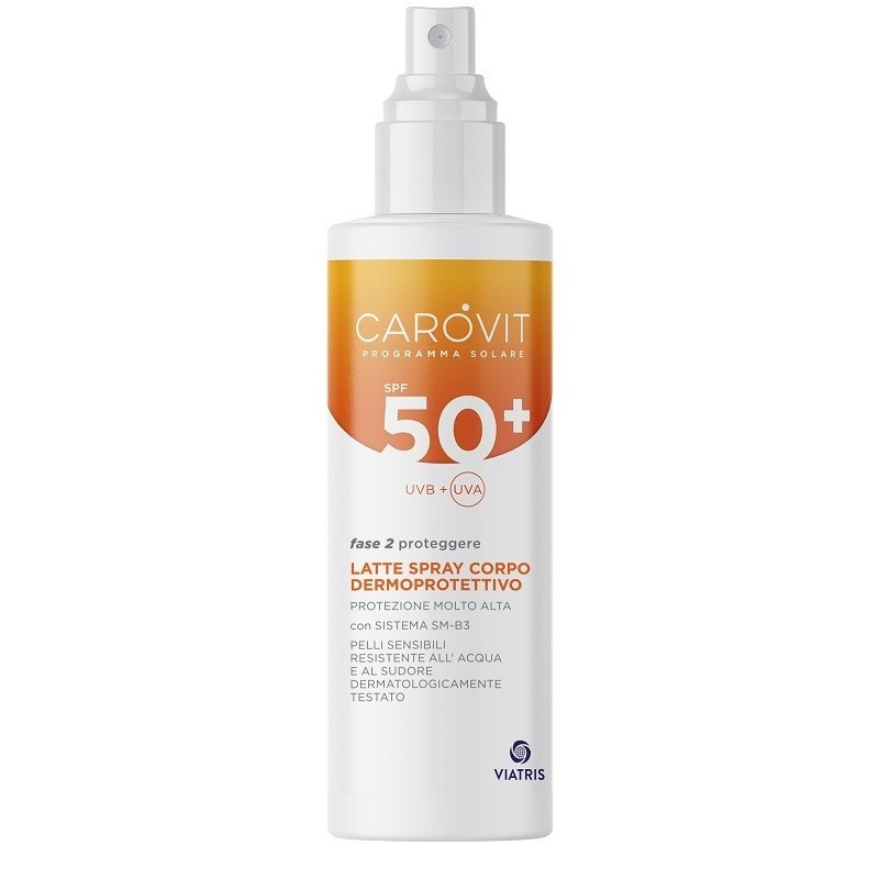 Carovit Solare Latte Spray Corpo Dermoprotettivo SPF 50+ 200 ml